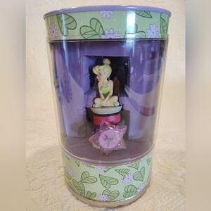 Disney Tinkerbell On Thread Spool With Star Glitter Watch 2001 In original Tin